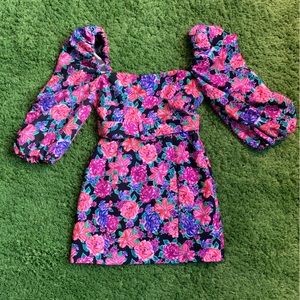Zara flower mini dress